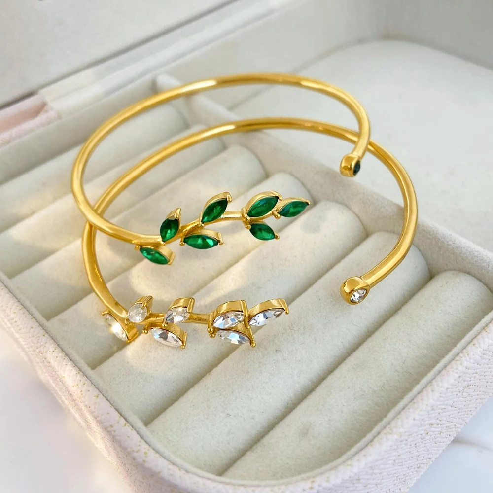 Cuff Armband met Zirkonia Stenen – Luxe & Tijdloos | Twinolo