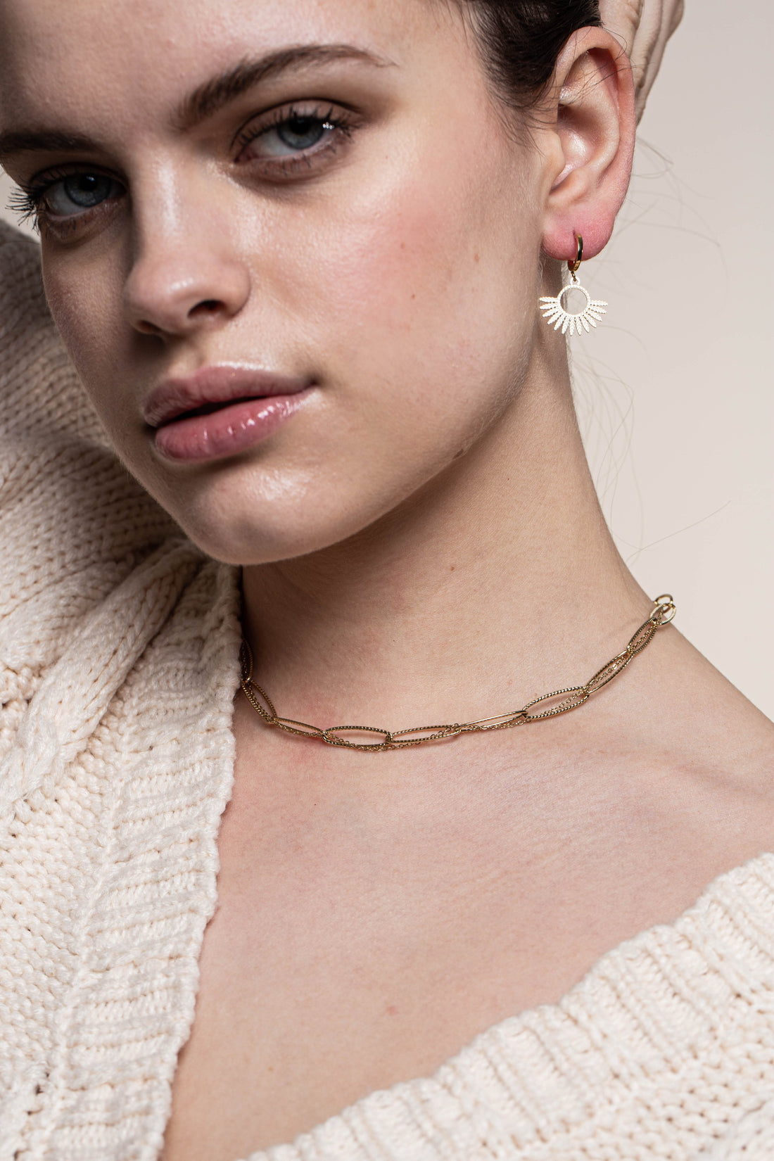 Boucles d'oreilles pendantes Soleil – Dorées & Estivales | Twinolo