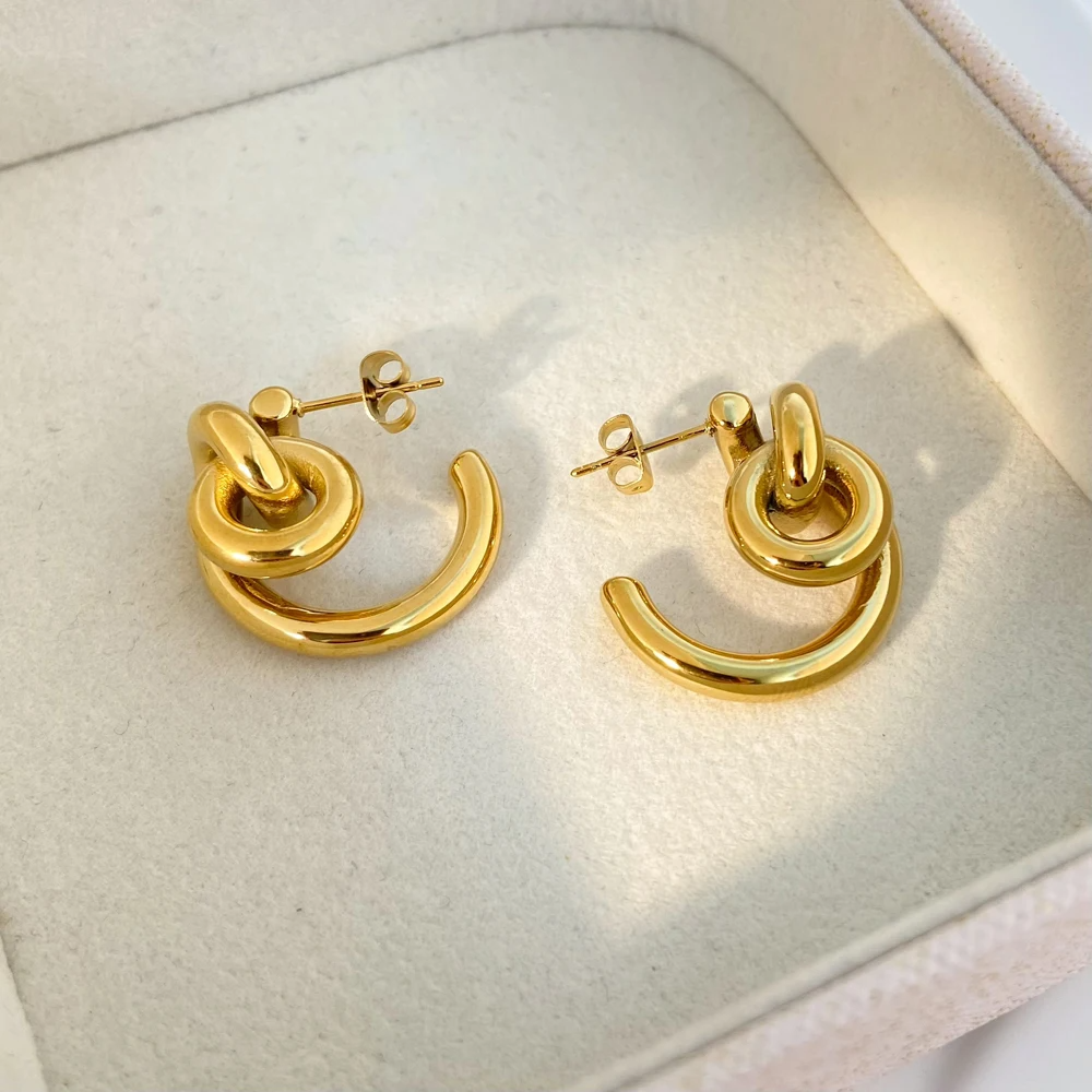 Mini Hoops en Argent & Or – Duo Intemporel | Twinolo