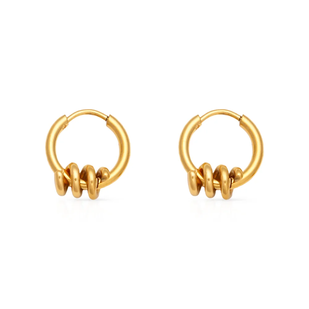 Boucles d'Oreilles Créoles Torsadées – Détail Unique | Twinolo