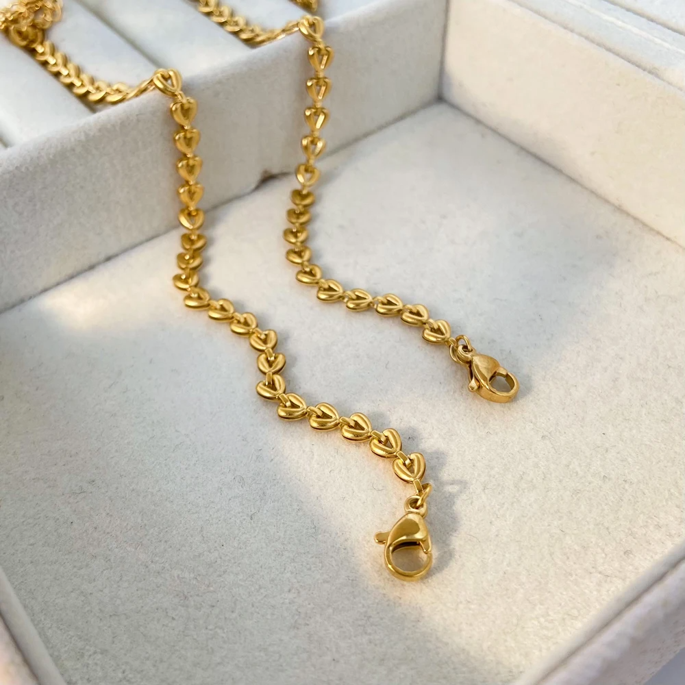 Gouden Schakelketting – Roestvrijstaal Verguld | Twinolo