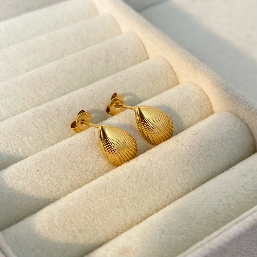 Schelpvormige Oorstekers – Natuurlijke Zomerse Stijl | Twinolo