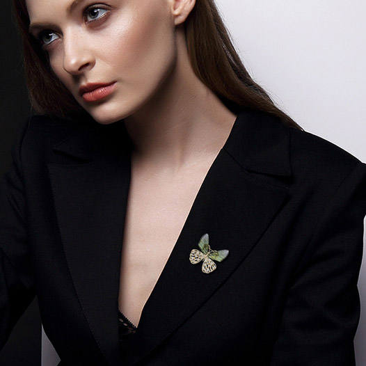🦋 Broche Papillon - Broche Élégante avec Cristaux | Twinolo