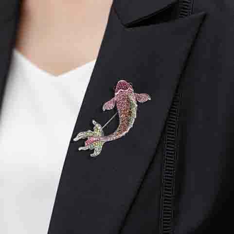 Broche - Élégante broche avec cristaux | Twinolo