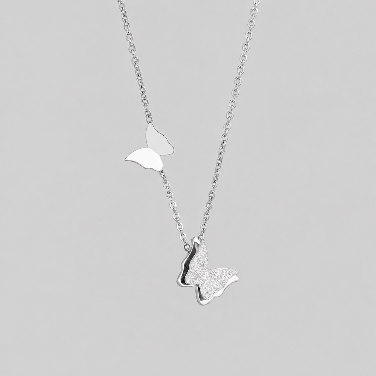 Vergulde Ketting met Vlinderhanger – Natuurlijke Charme | Twinolo