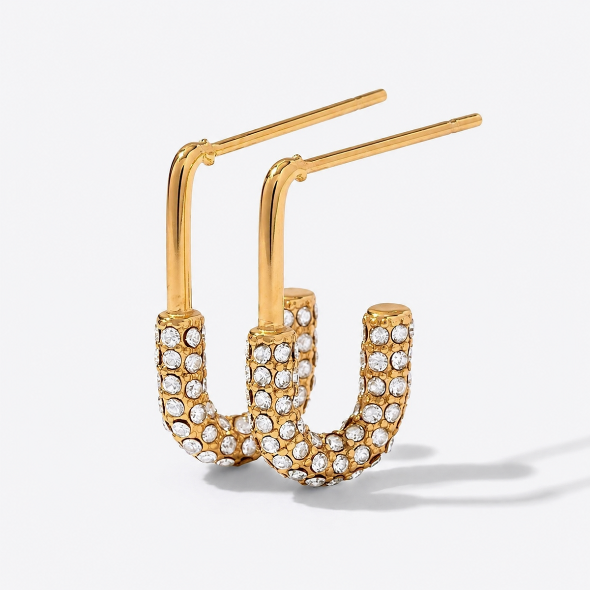 Mini créoles avec zircons – Scintillantes & Minimalistes | Twinolo