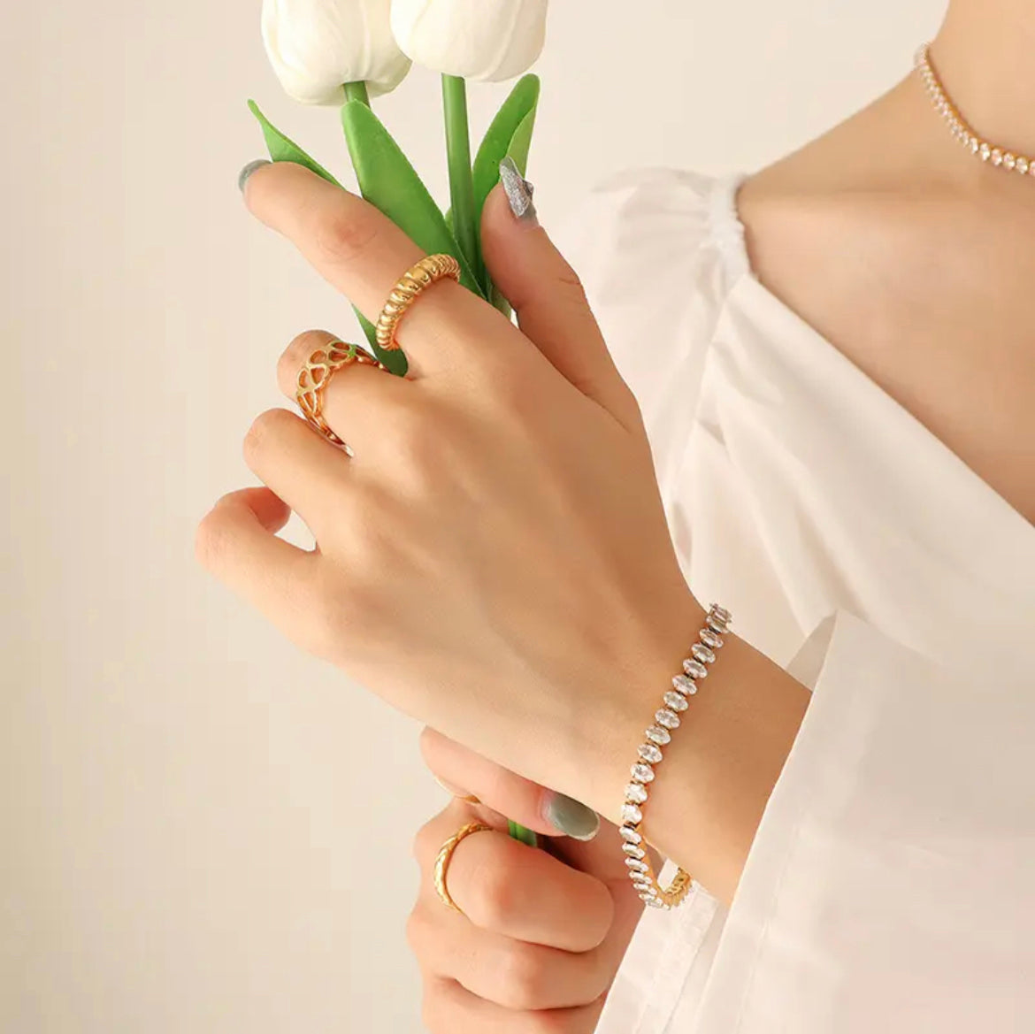 Bracelet de tennis étincelant – Classique et chic | Twinolo