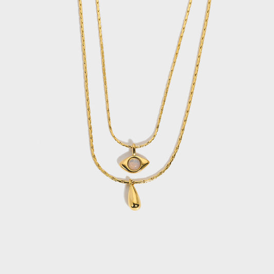 Dubbele Ketting – Twee Lagen in Verguld Edelstaal | Twinolo