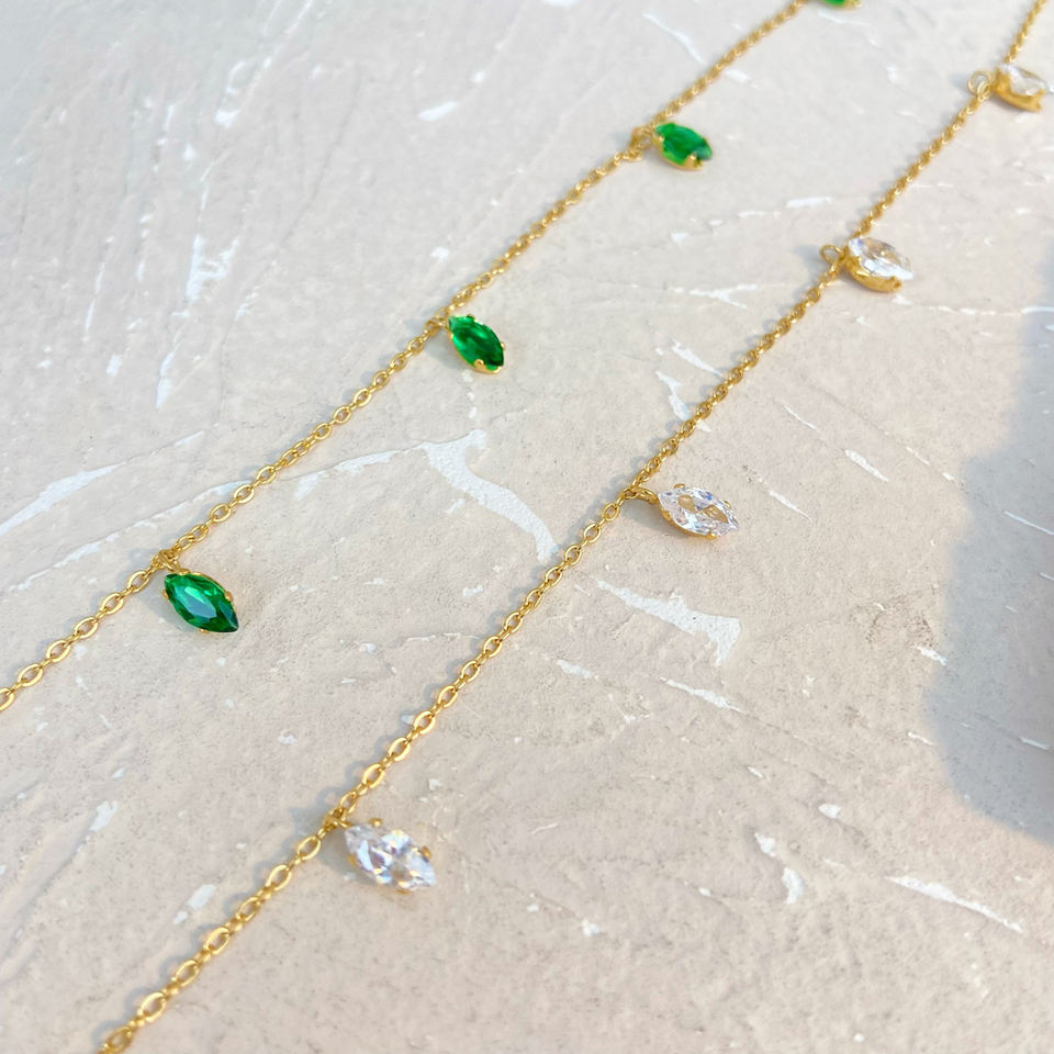 Chaîne Plaqué Or avec Zircons – Éclat Luxueux | Twinolo