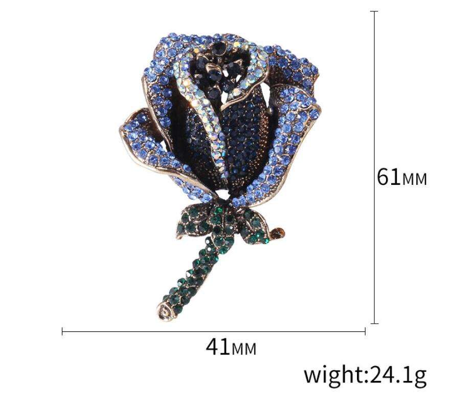 Broche Fleur - Broche Élégante avec Cristaux | Twinolo