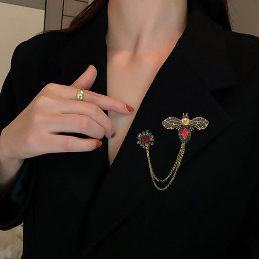 🐝 Bijenbroche - Elegante Broche met Kristallen | Twinolo