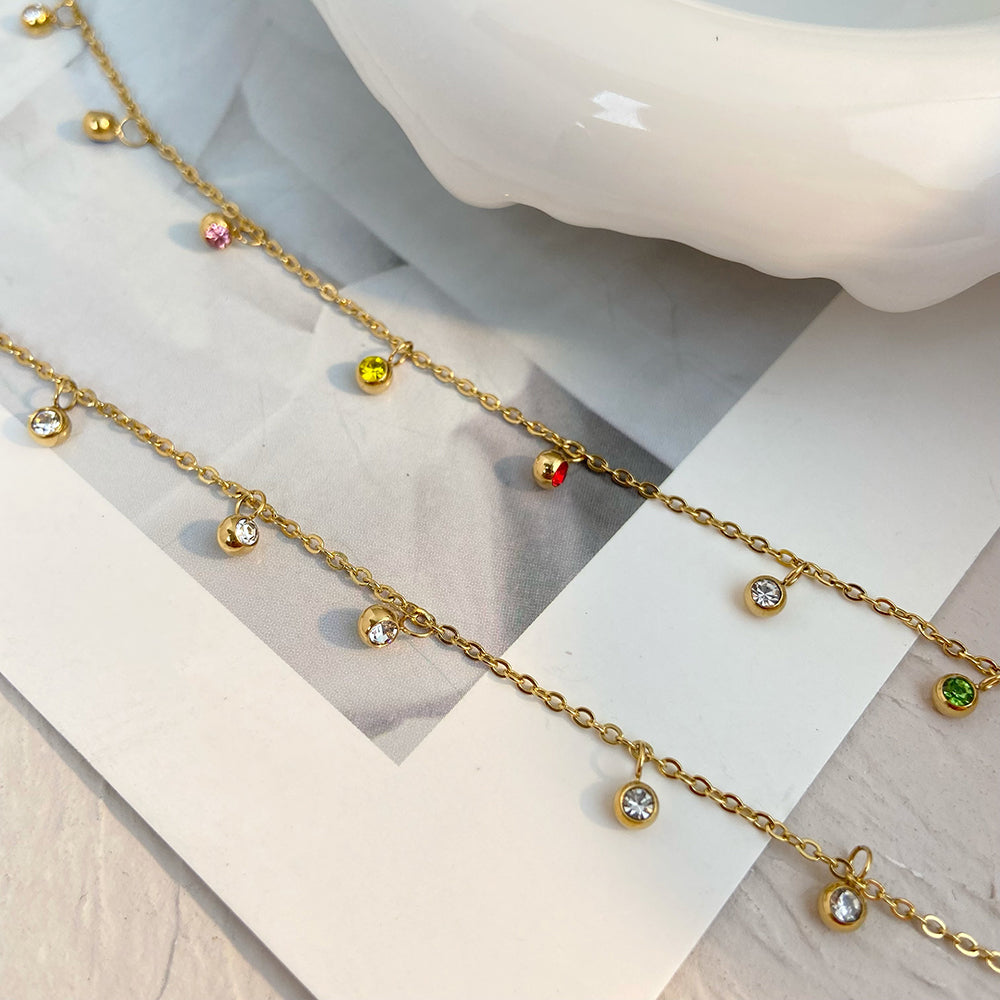 Fin Collier en Zirconium – Subtil & Éclatant | Twinolo