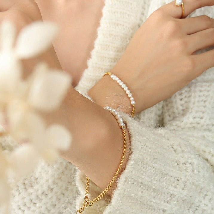 Bracelet de Perles Naturelles – Luxe Subtil | Twinolo
