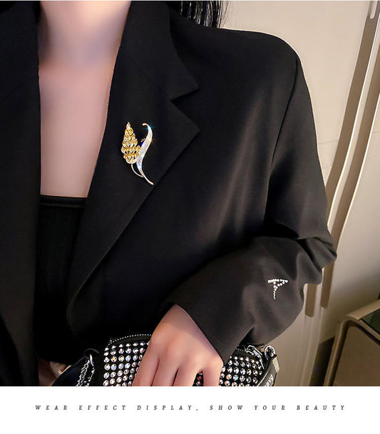 Bloembroche - Elegante Broche met Kristallen | Twinolo