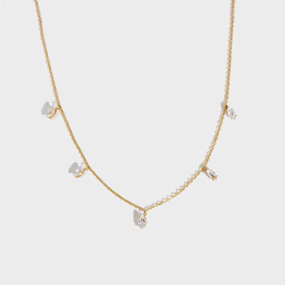 Chaîne Plaqué Or avec Zircons – Éclat Luxueux | Twinolo