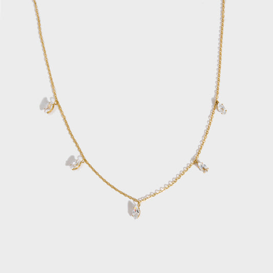 Vergulde Ketting met Zirkonia's – Luxe Glinstering | Twinolo