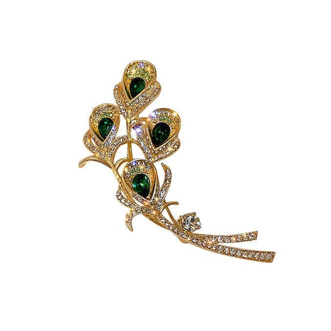 Broche Fleur - Élégante Broche Ornée de Cristaux | Twinolo