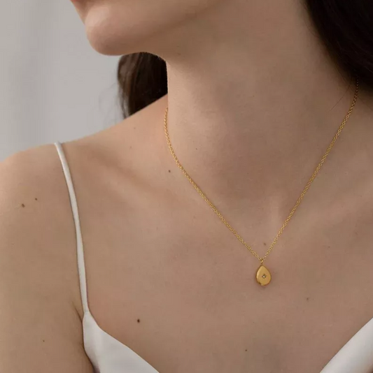 Ketting met Druppelvormige Hanger – Elegant & Tijdloos | Twinolo