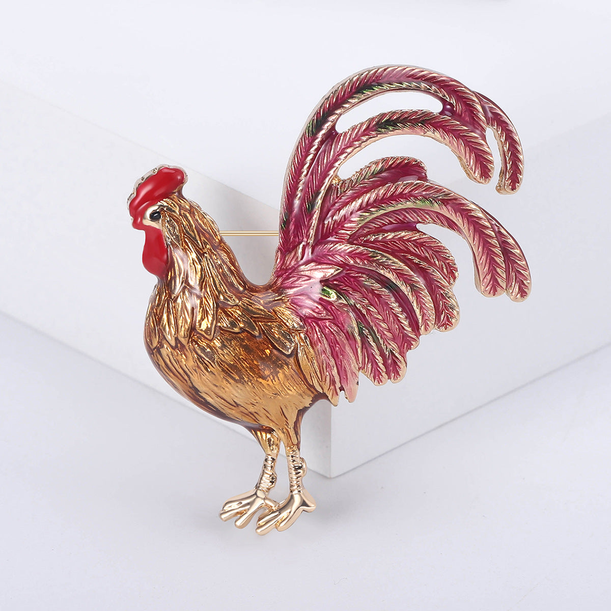 🐓 Broche Coq – Broche Élégante | Twinolo