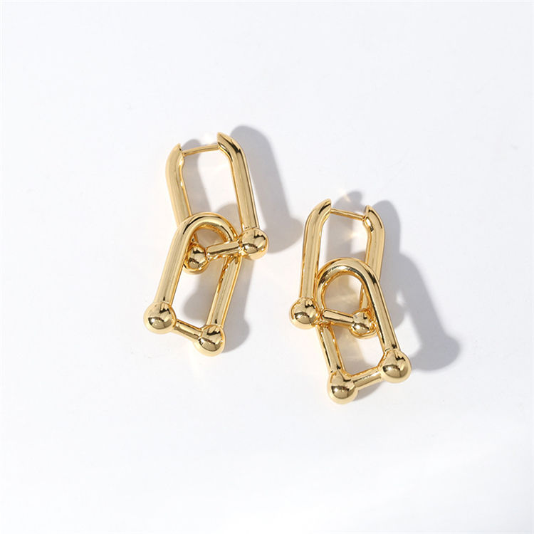 Boucles d'oreilles créoles avec chaîne – Robustes et élégantes | Twinolo