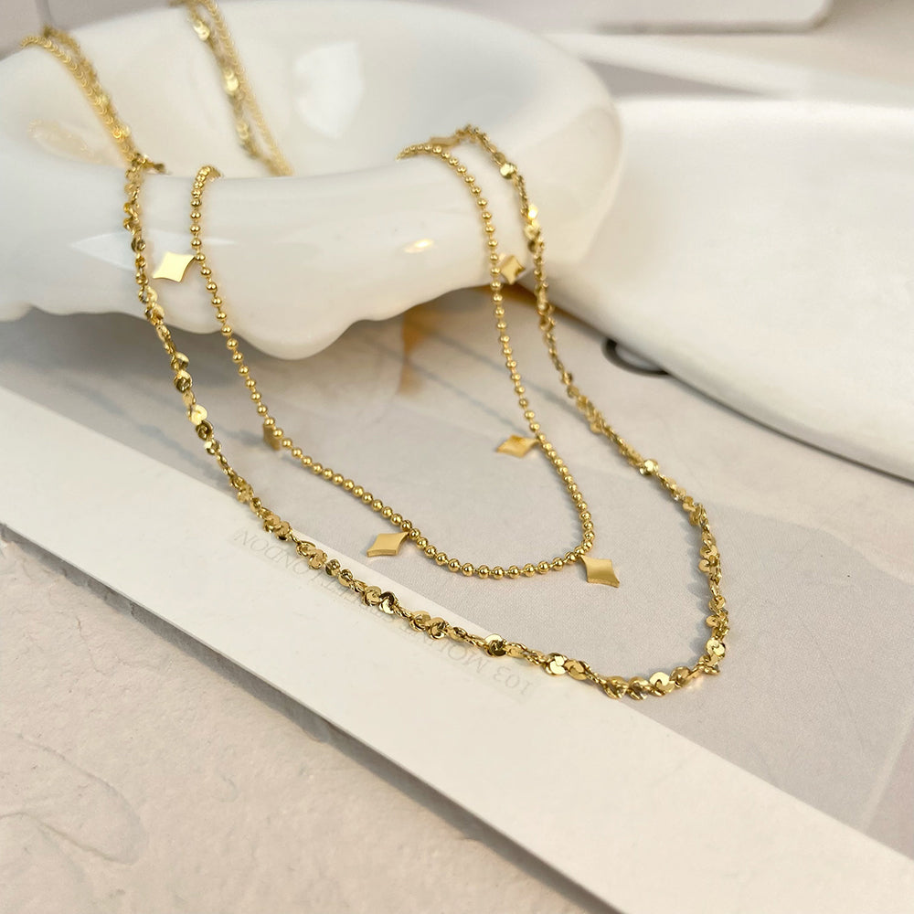 Double Collier – Design Superposé & Élégant | Twinolo