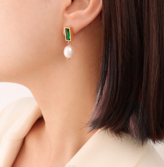 Druppelvormige Oorhangers met Parel – Elegant & Verfijnd | Twinolo