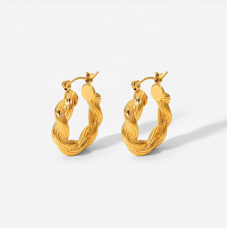 Boucles d'oreilles Croissant dorées – Classiques avec une touche d'originalité | Twinolo