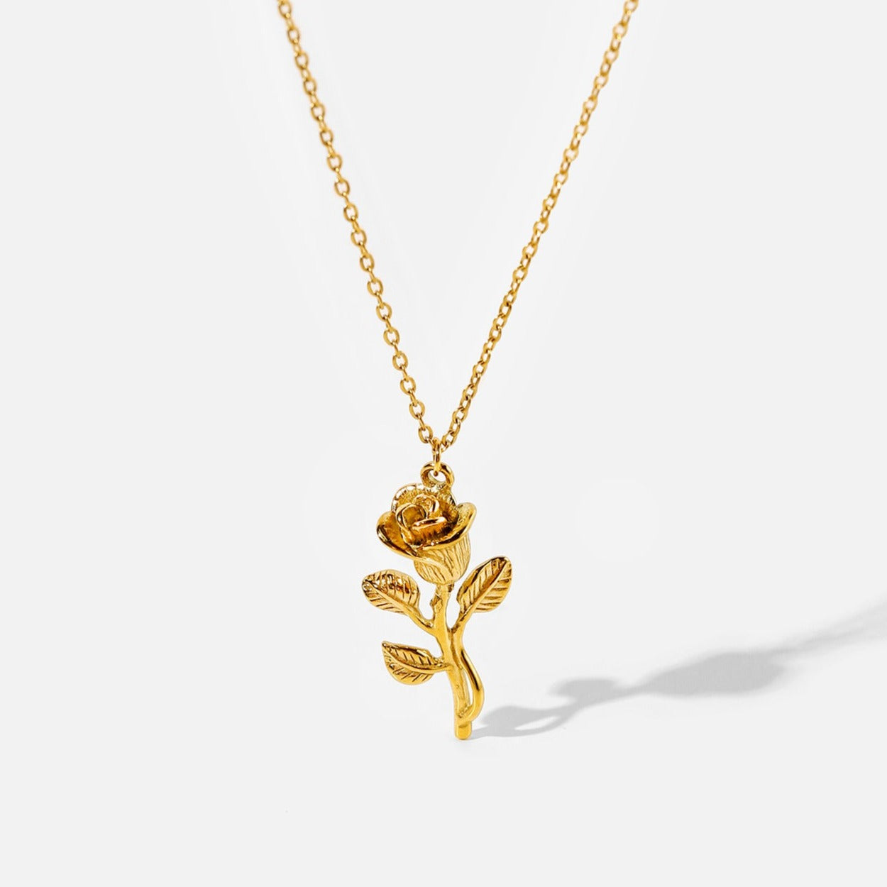 Collier avec pendentif rose – Romantique et élégant | Twinolo