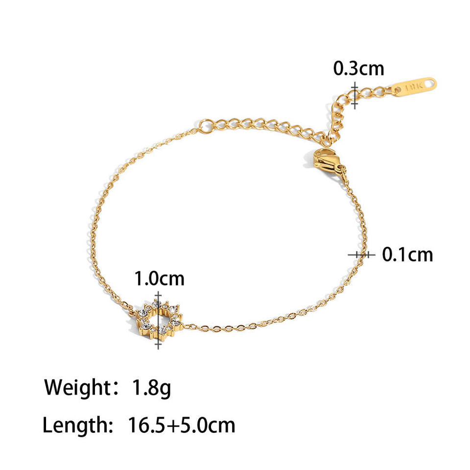 Joli bracelet avec breloque Soleil – Subtil et éclatant | Twinolo