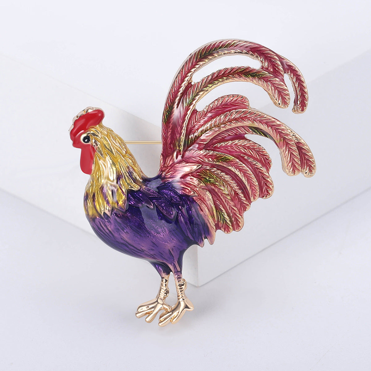 🐓 Broche Coq – Broche Élégante | Twinolo