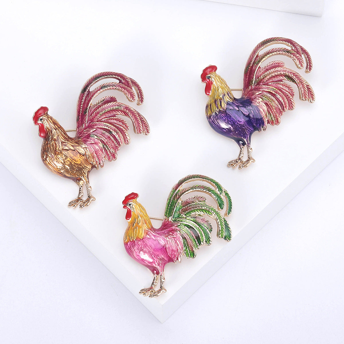🐓 Broche Coq – Broche Élégante | Twinolo