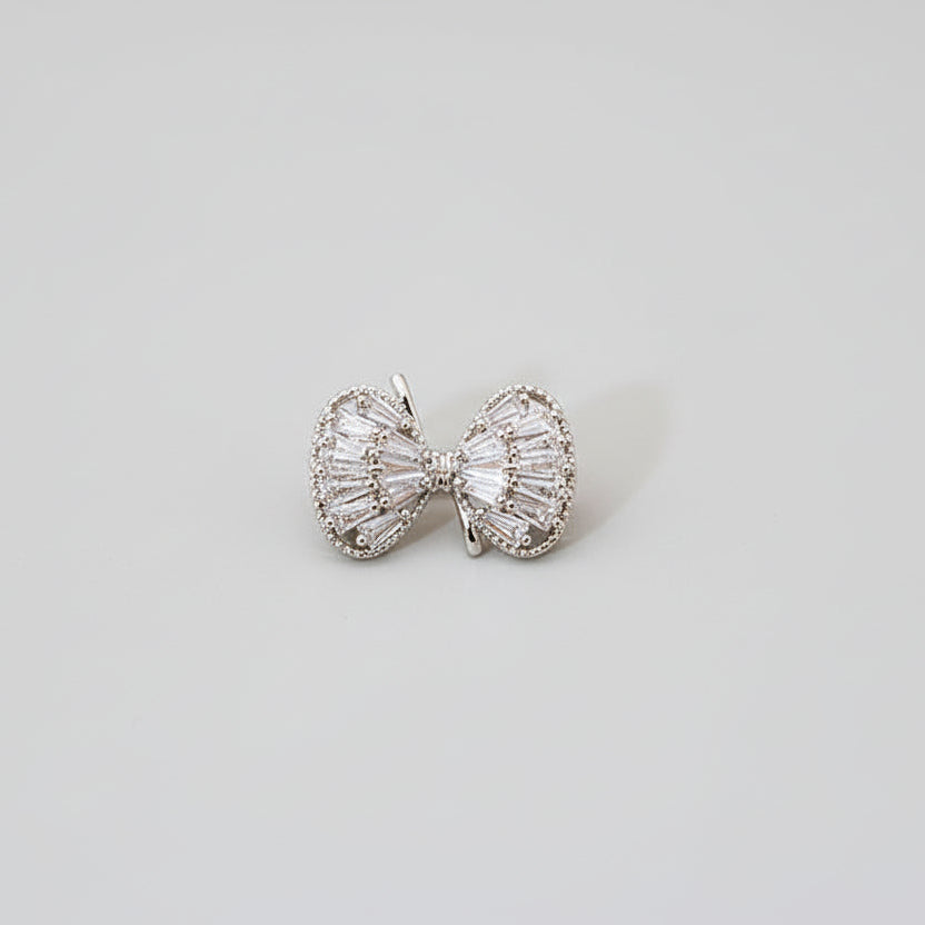 Broche Nœud avec Cristaux Suspendus – Broche de Luxe | Twinolo