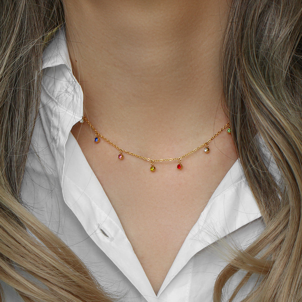 Fin Collier en Zirconium – Subtil & Éclatant | Twinolo