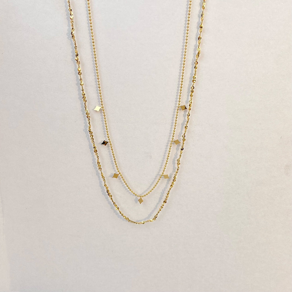 Double Collier – Design Superposé & Élégant | Twinolo