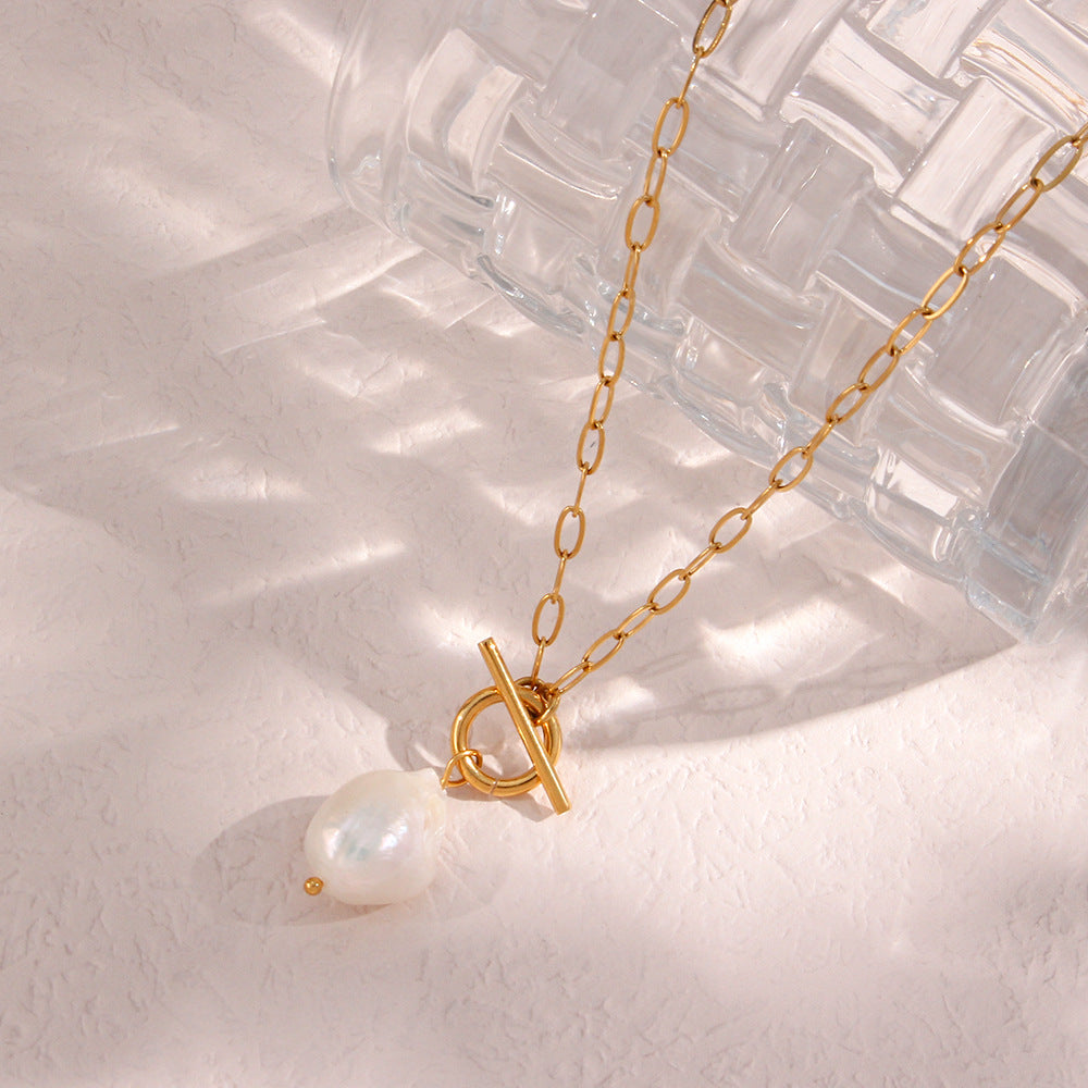 Collier avec pendentif perle de culture d'eau douce – Élégance naturelle | Twinolo