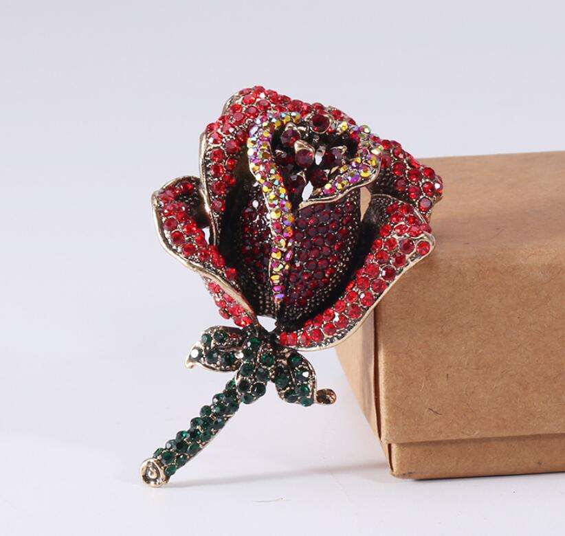 Broche Fleur - Broche Élégante avec Cristaux | Twinolo