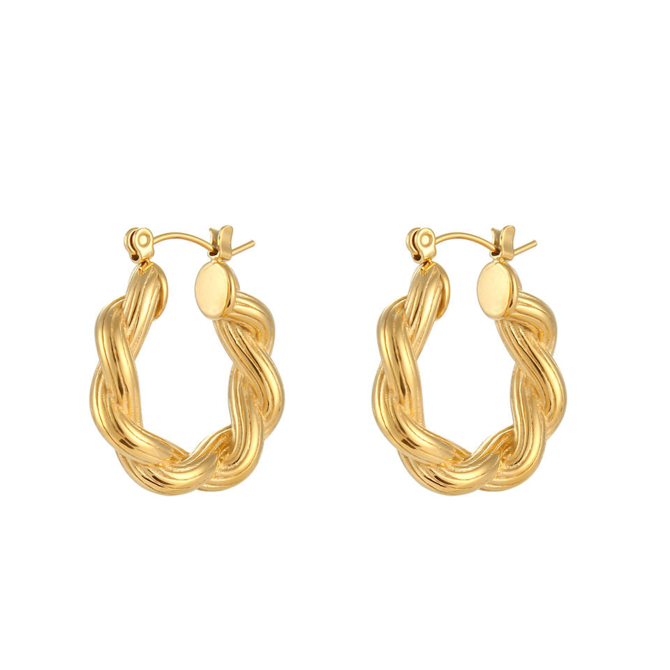 Boucles d'oreilles Croissant dorées – Classiques avec une touche d'originalité | Twinolo