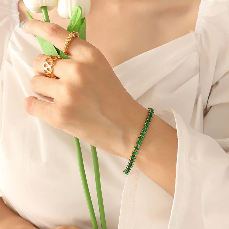 Bracelet de tennis étincelant – Classique et chic | Twinolo