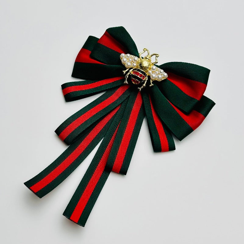 🎀 Bow Brooch - Elegant Brooch with Bee Design | Twinolo