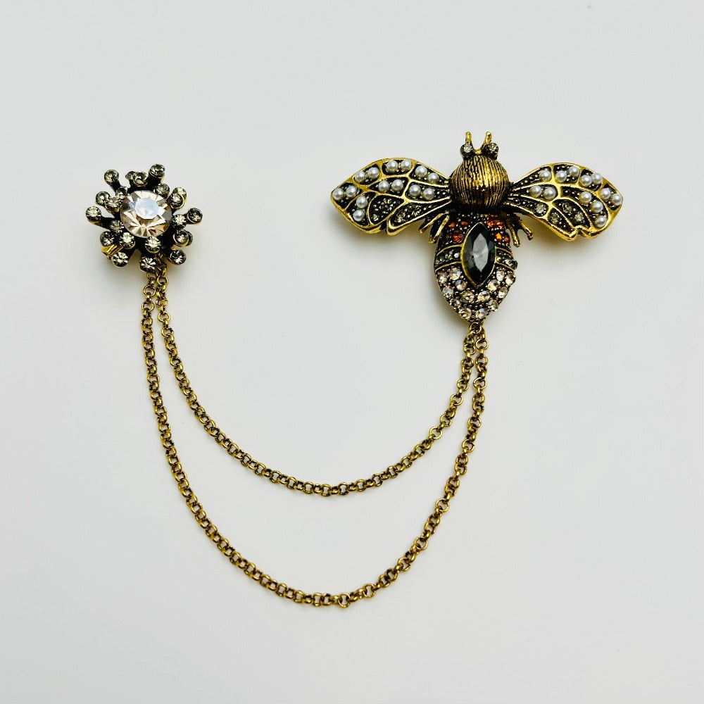 🐝 Broche abeille - Élégante broche en cristal | Twinolo