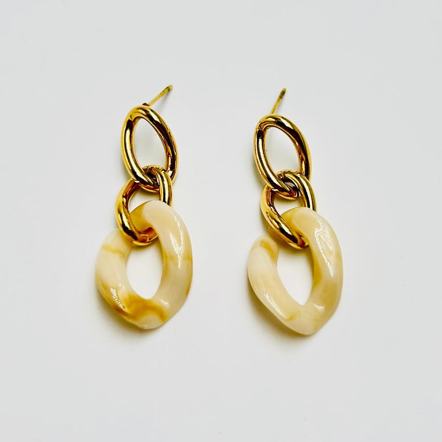 Boucles d'Oreilles à Puces en Résine – Tendance et Légères | Twinolo