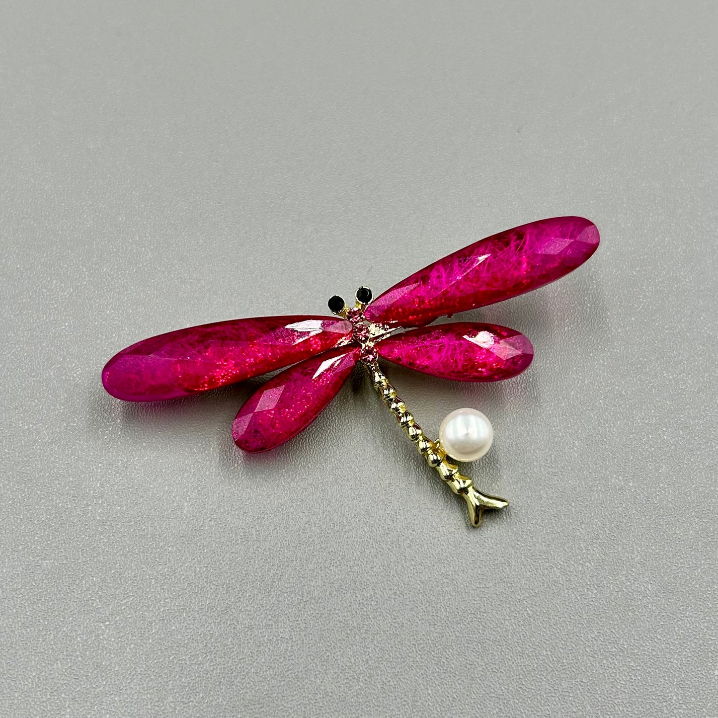 Libellebroche - Elegante Broche met Parel| Twinolo