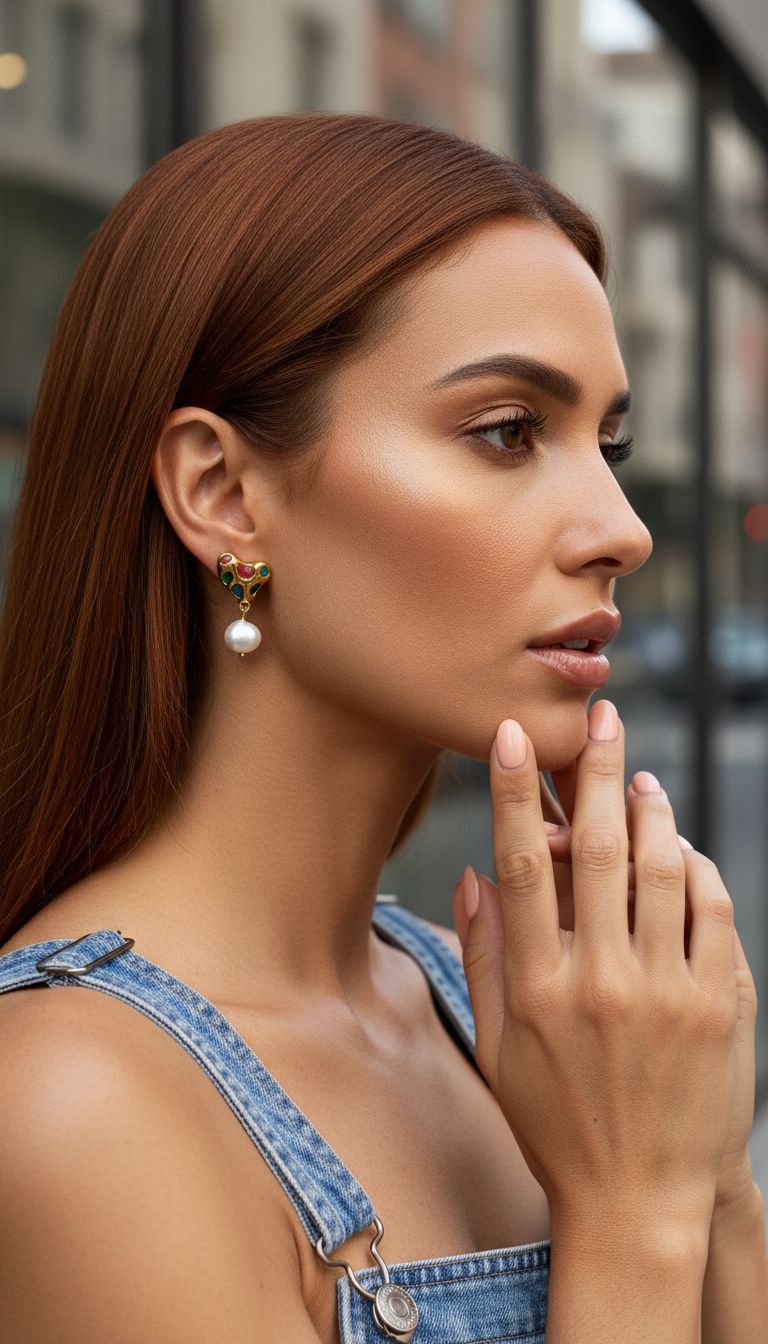 Boucles d'oreilles Cœur & Perle – Romantiques & Élégantes | Twinolo