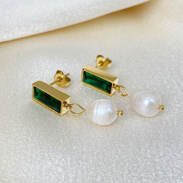 Boucles d'Oreilles Goutte en Perle – Élégantes & Raffinées | Twinolo