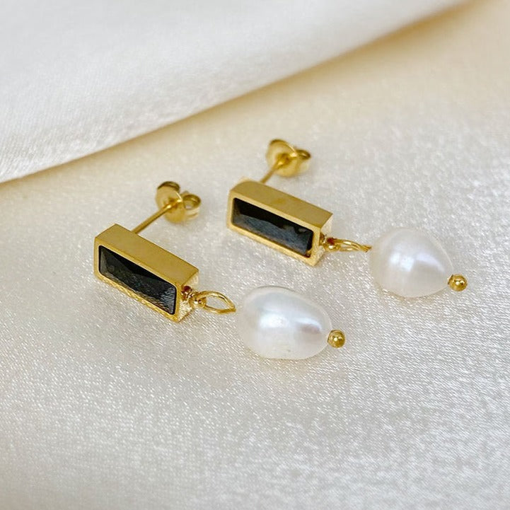 Boucles d'Oreilles Goutte en Perle – Élégantes & Raffinées | Twinolo