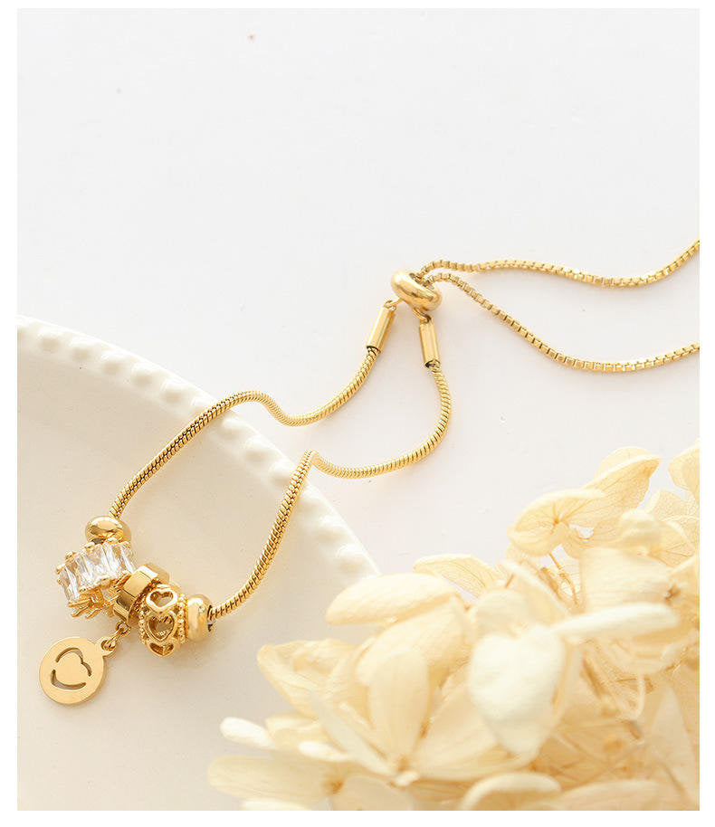 Bracelet Goutte Cœur – Romantique & Élégant | Twinolo