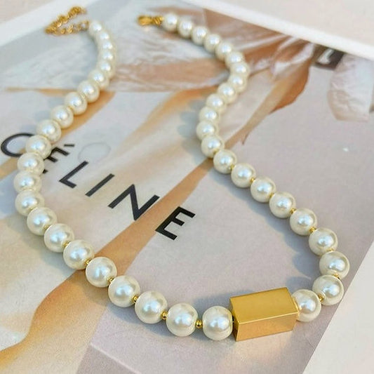 Ketting met Zoetwaterparel – Natuurlijke Elegantie | Twinolo