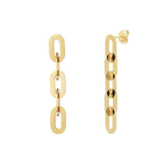 Boucles d'oreilles maillons massifs – Design audacieux et tendance | Twinolo