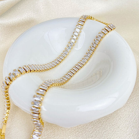 Tennis Ketting – Tijdloze Sprankeling | Twinolo