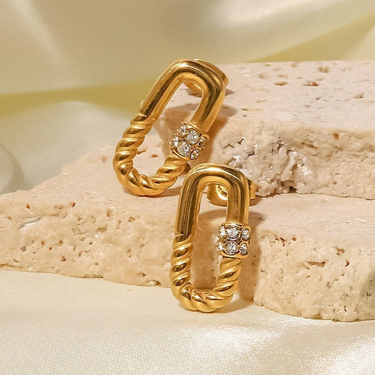 Hoop Earrings with Stones – Elegant and Wearable | Twinolo